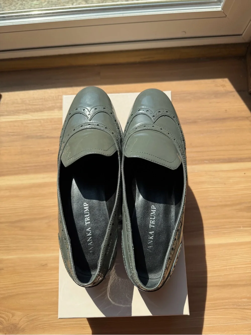 Ivanka Trump Grey Patent Leather Women's Loafers